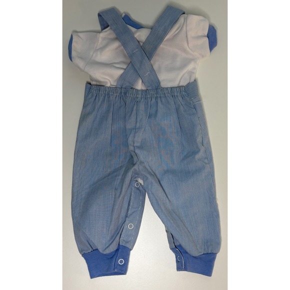 Evenflo 3-6m Montgomery Ward Tiny Tots Vintage Baby Clothes Bundle Blue White - Picture 13 of 13